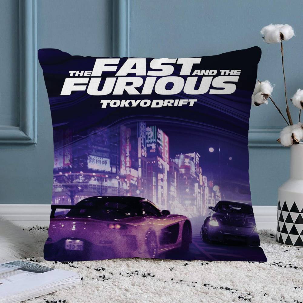 FFast and FFurious Pillowcase Toon Gift Cushion Cover Bedroom Home Sofa Chair Seat Decor Pillow Case