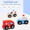 Wooden Emergency Vehicle Toy For Toddlers With Sliding Function For Early Learning And Parentchild Interaction