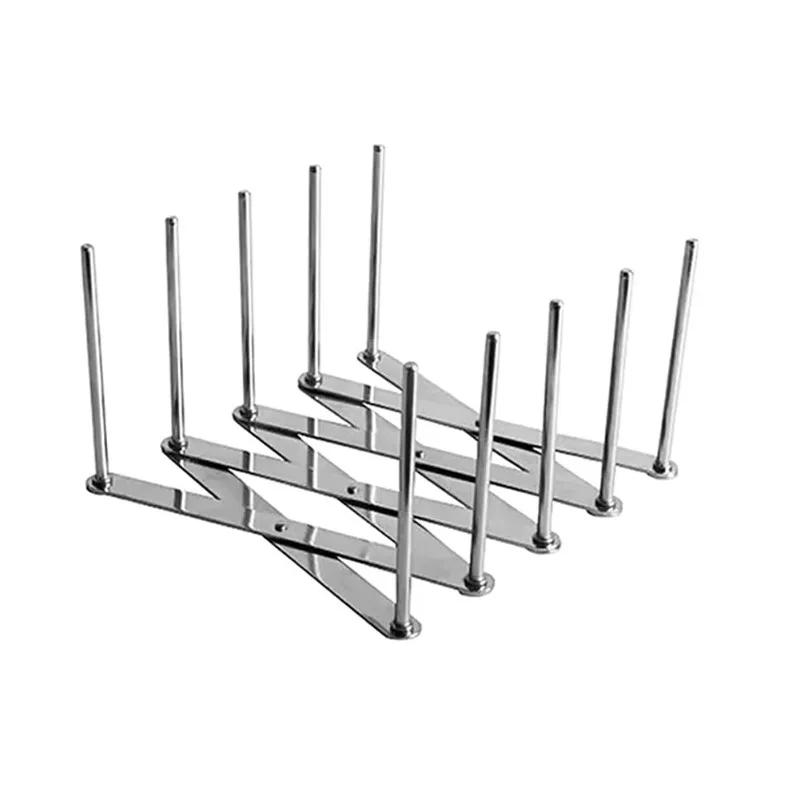 1PC Pan Lid Organizer Pot Plates Dishes Rack Holder Reusable Containers Shelf for Serving Trays Dish Plate Dish Drying Dish Rack
