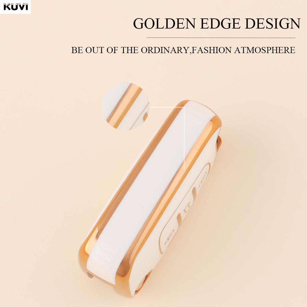 Golden TPU Car Flip Key Case Cover For Hyundai I20 I30 Ix20 Ix35 Elantra Accent For KIA Sportage Rio 3 Soul Optima Ceed K5 K2