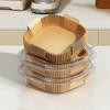 50Pcs Oil Proof Disposable Paper Liners Square Baking Paper Tray New Air Fryer Paper Liners