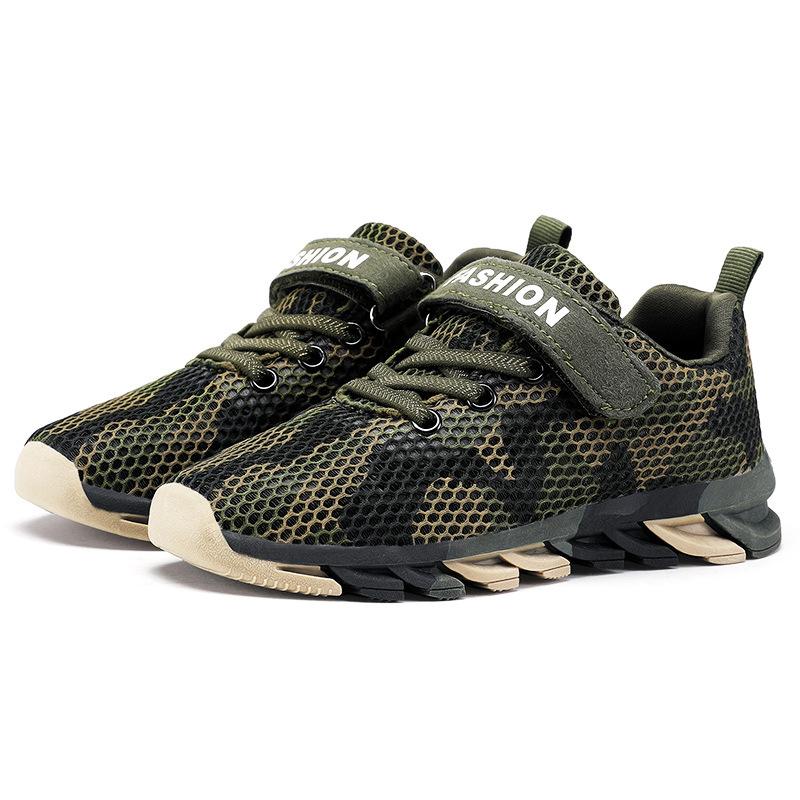 Children's military training shoes boys summer camp boys camouflage shoes 2025 spring and summer training middle and large children's sports shoes 
