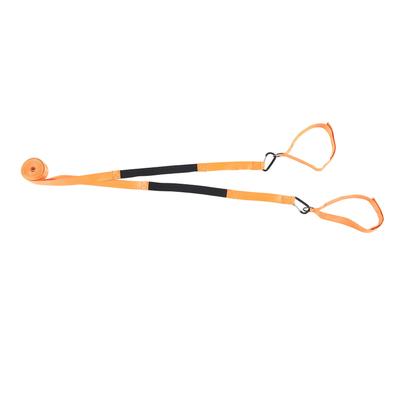 Skisele Orange Nylon D-krokdesign Kardborreband Lätt att använda Skisäkerhetsbälte för träning