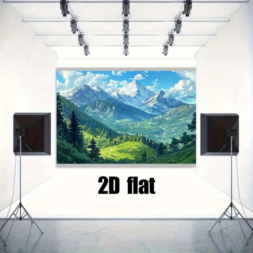 1Pcs Natural Mountain Scenery Decoration Background Winter Backdrop Decorations For Photo Studio Photo Booth Christams Party