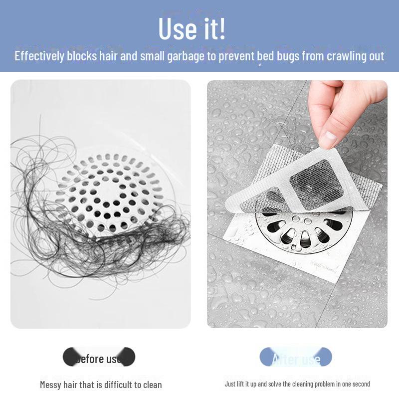 Jednorázové samolepky na podlahové odtoky: Proti ucpávání vlasových a hmyzích filtrů do kuchyně a koupelny