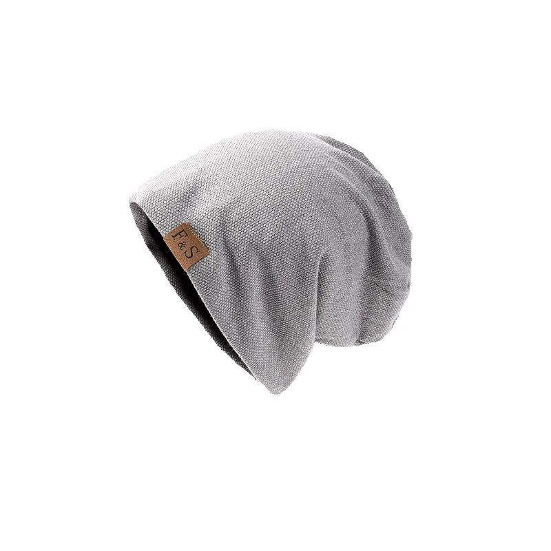 Winter Knitted Beanie Hat Windproof Thermal Soft Baggy Pullover Hat Men Women Fashion Running Skiing Cycling Casual Beanies
