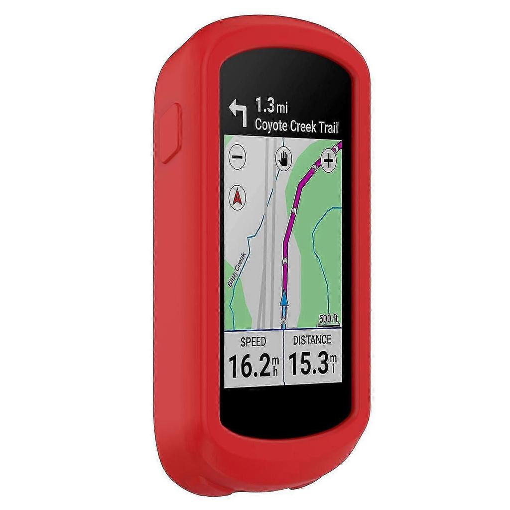 For Garmin Explore 2 Bike GPS Computer Anti-drop Protective Cover Soft Silicone Case - Red