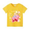 Kirby Top Estivi a Maniche Corte Camicia Colorata Girocollo Maglietta Rotonda Cotone T-shirt Colorata Stampa Cartoni Animati Abbigliamento Vestiti Casual
