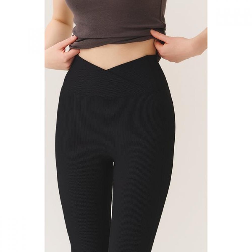 Huit 25fw Wrap Style Bootcut Leggings Htwle5k50t