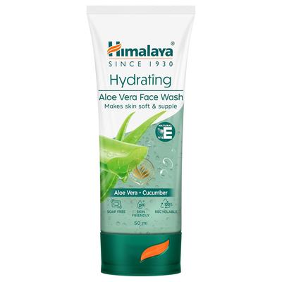 Hydrating Aloe Vera Face Wash 50 Ml Soap-Free Gentle Cleanser for Dry Skin