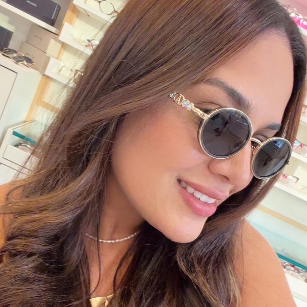 European and American fashion new retro trend sunglasses high-end diamond round sunglasses street shooting versatile personalized glasses