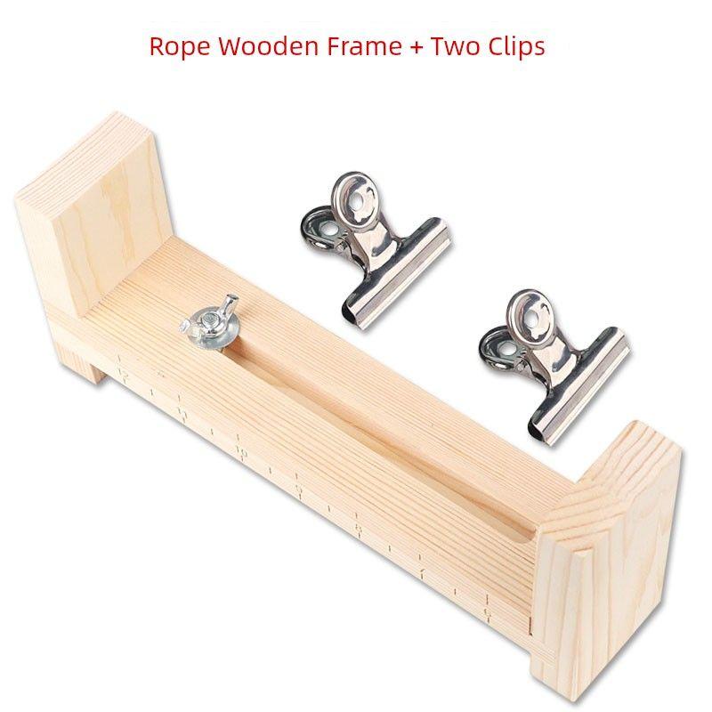 

Carrying Strap Holder Braid Rope Wooden Frame Tool Bracelet Woven Bracelet Auxiliary Workbench Red Rope Hand Woven Clip 1 woven wooden frame (2 clips)