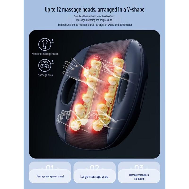 Chigo Full Body 3D Massage Cushion CN Plug (adapter Included)