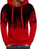 2023 Men's 3D Print Flame Sports Hooded Sweatshirt