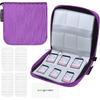 Eco-Fused Memory Card Case - Fits Up To 44x SD, SDHC, Micro SD, Mini SD and 4X CF - Holder with 44 Slots (Purple / 44 Slots - 1 Pack)