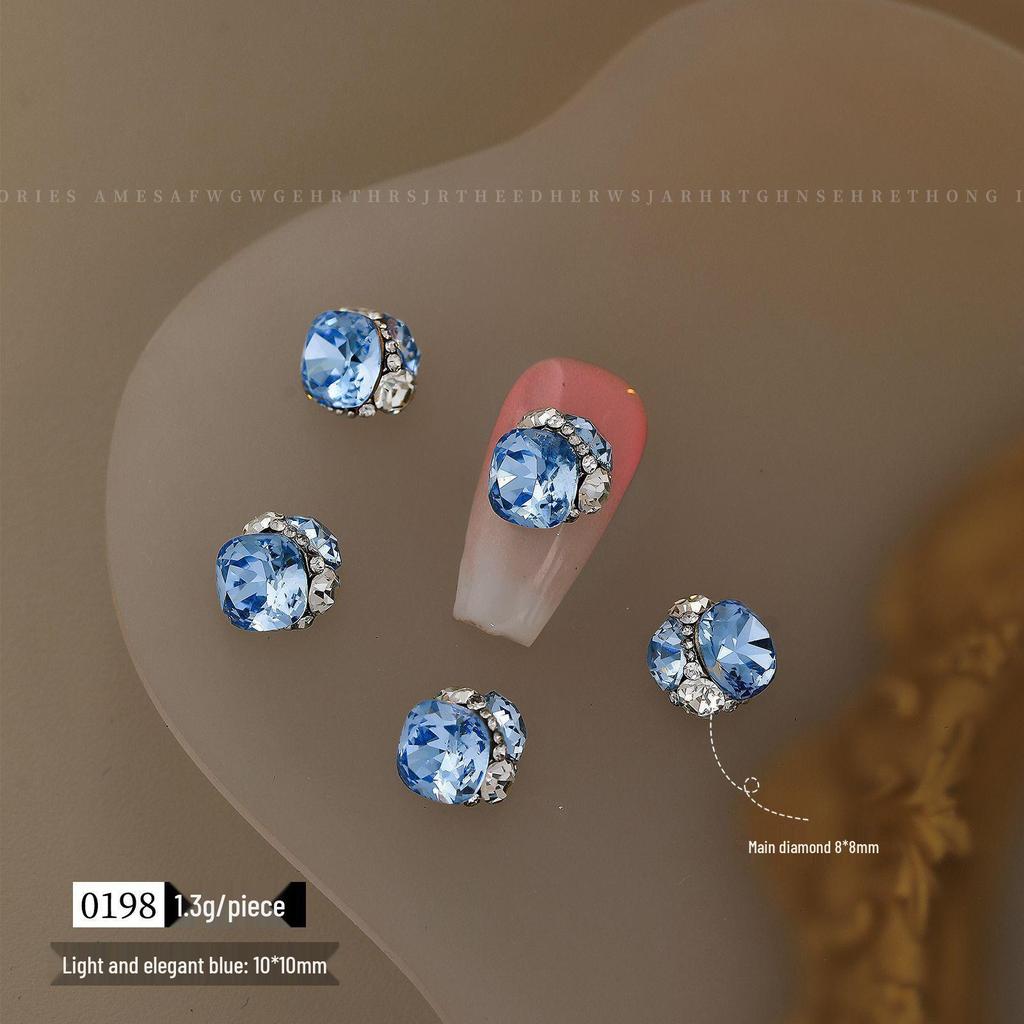 Luxurious Rectangular Crystal & Diamond Nail Art Decorations