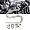 48inch   Flexible Coolant Water Hose Kit   Heat Resistant Stainless Steel Heat Dissipation Hose Set with 4