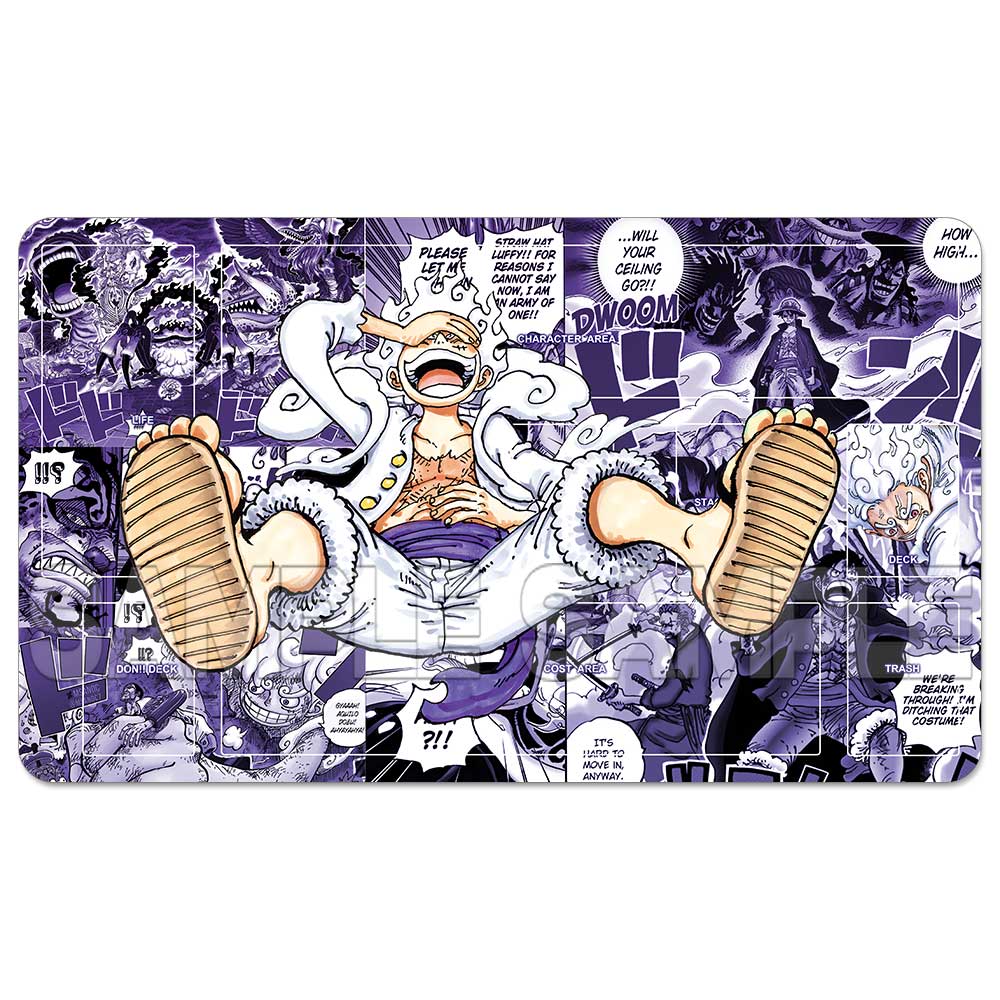 OPCG One Piece Playmat Luffy Law Zoro Ace Perona Trading Card Game Mat Dedicated Card Play Against Table Mat