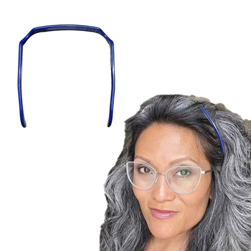 Square Sunglasses Hairband For Women Men Fashionable Hair Accessory Lightweight Acrylic Design
