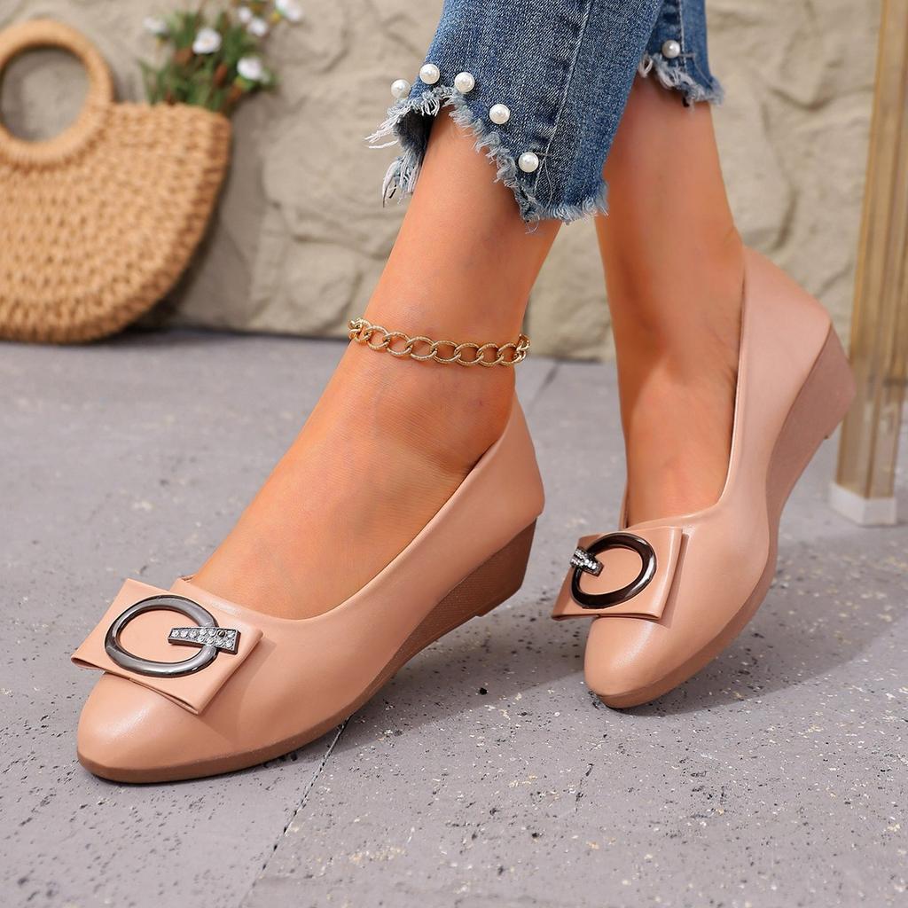 Mocasines de Confort para Conducir de Ancho Ancho para Mujer - Planos Deslizantes de Piel Suave con Tacón de Cuña Bajo, Soporte para el Arco, Zapatos Casuales para Mujeres Maduras
