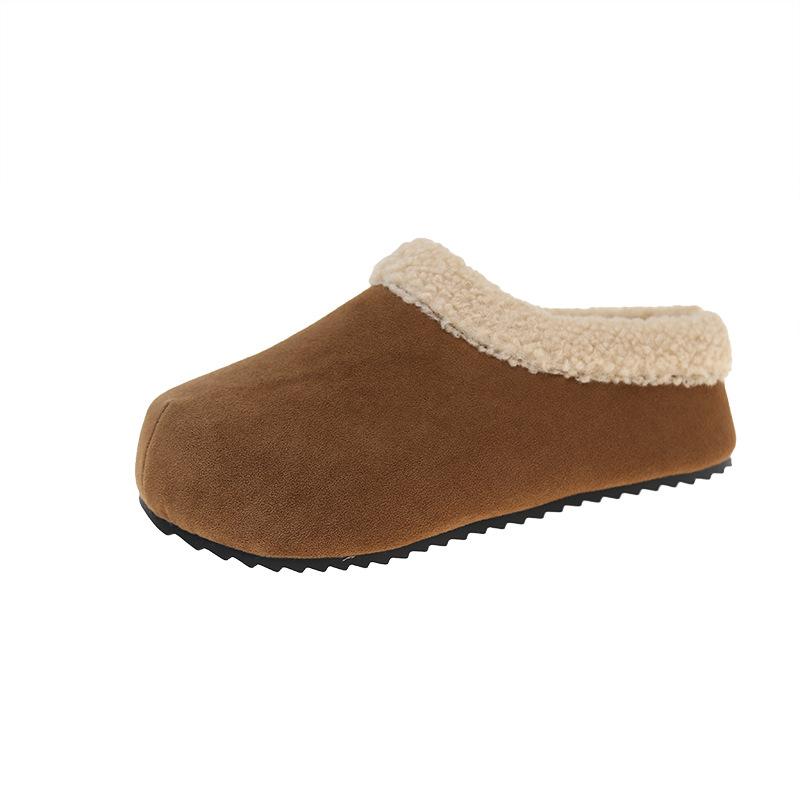 

Туфли Мао Мао женские новые осенне-зимние бархатные верхняя одежда Boken хлопковые туфли одна нога ленивые хлопковые тапочки женские 40 имбирный