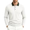 Men S Casual Business Wrinkle Free Breathable Long Sleeve Polo Shirt