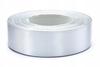 Satin Silver Decorative Ribbon 25 Mm