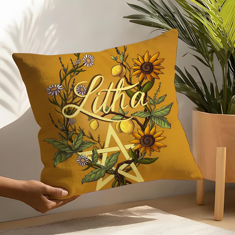 Nordic Midsummer Festival Pillow Case Linen Cushion Covers For Decorative Sofa Home Pillows Case Car Chair Pillows Cases