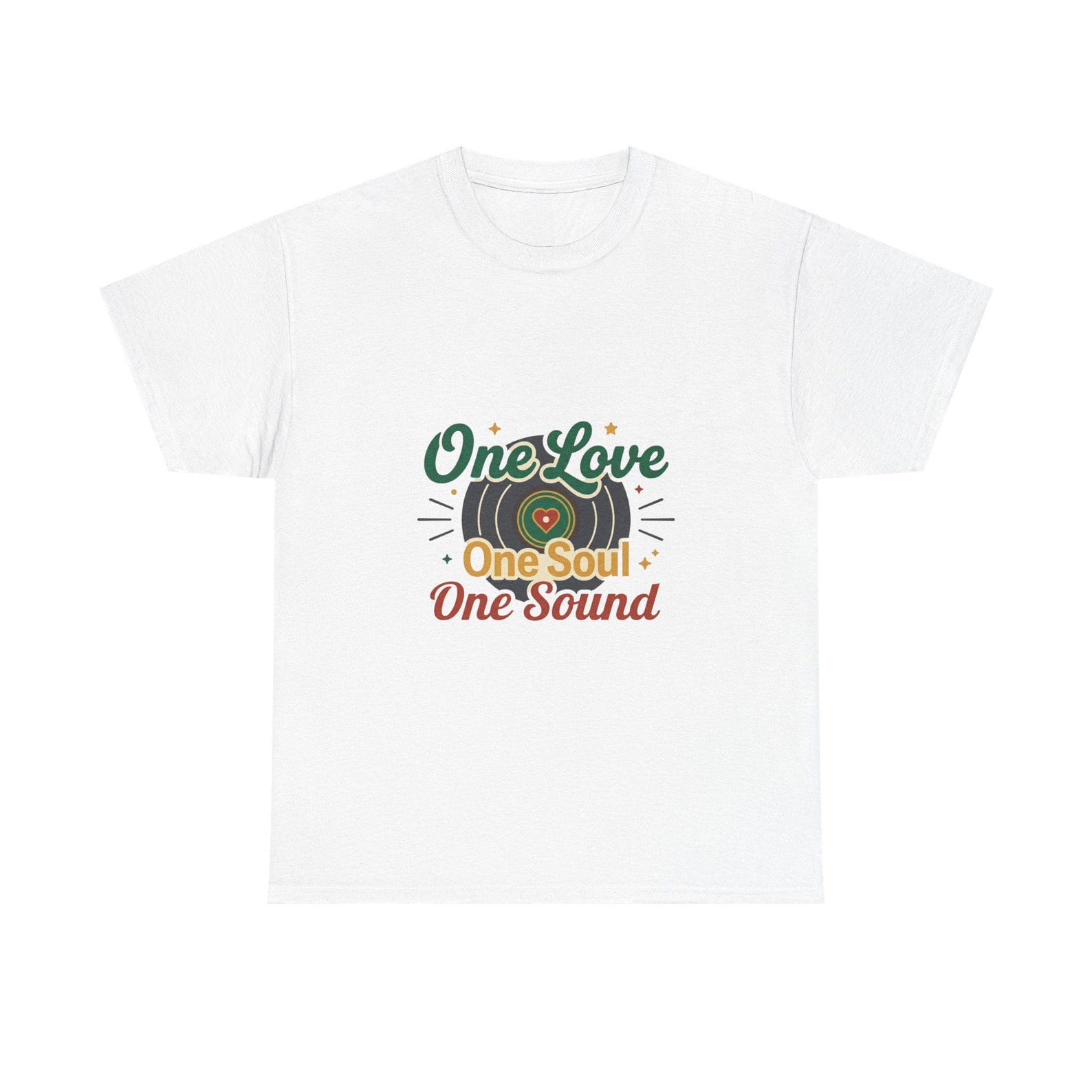 One Love One Soul One Sound T-Shirt | Reggae Drum Rastafarian Design 3XL