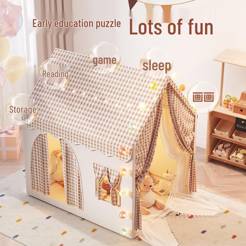 Indoor Princess Castle Play Tent for Kids - Playhouse & Bed for Boys and Girls