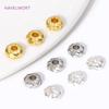 Wholesale 18K Gold Plated Brass Round Spacer Beads For Jewelry Making,Beads Separators For Bracelet,DIY Jewlery Making Supplies