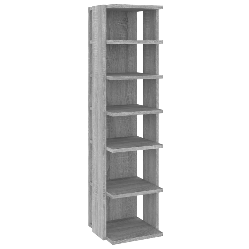 Shoe Racks 2 pcs Grey Sonoma 27.5 x 27 x 102 cm Particleboard