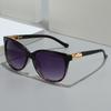 Personalized Simple Sunglasses, New Large-frame Fashion Versatile Twist Accessories, Retro Outdoor Driving Women's Sunglasses