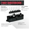 7 Pin Trailer Junction Box - Waterproof 7 Way Trailer Wiring Junction Box For Rewiring RVs, Campers & More - Tidy Your 7 Pin Trailer Wiring Harness,