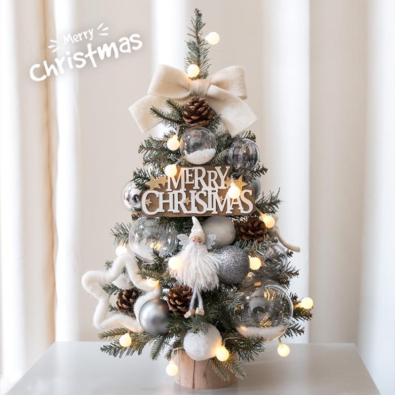 DIY Mini Christmas Tree Set for Home & Hotel Decorations - Ideal for Living Room or Window Display