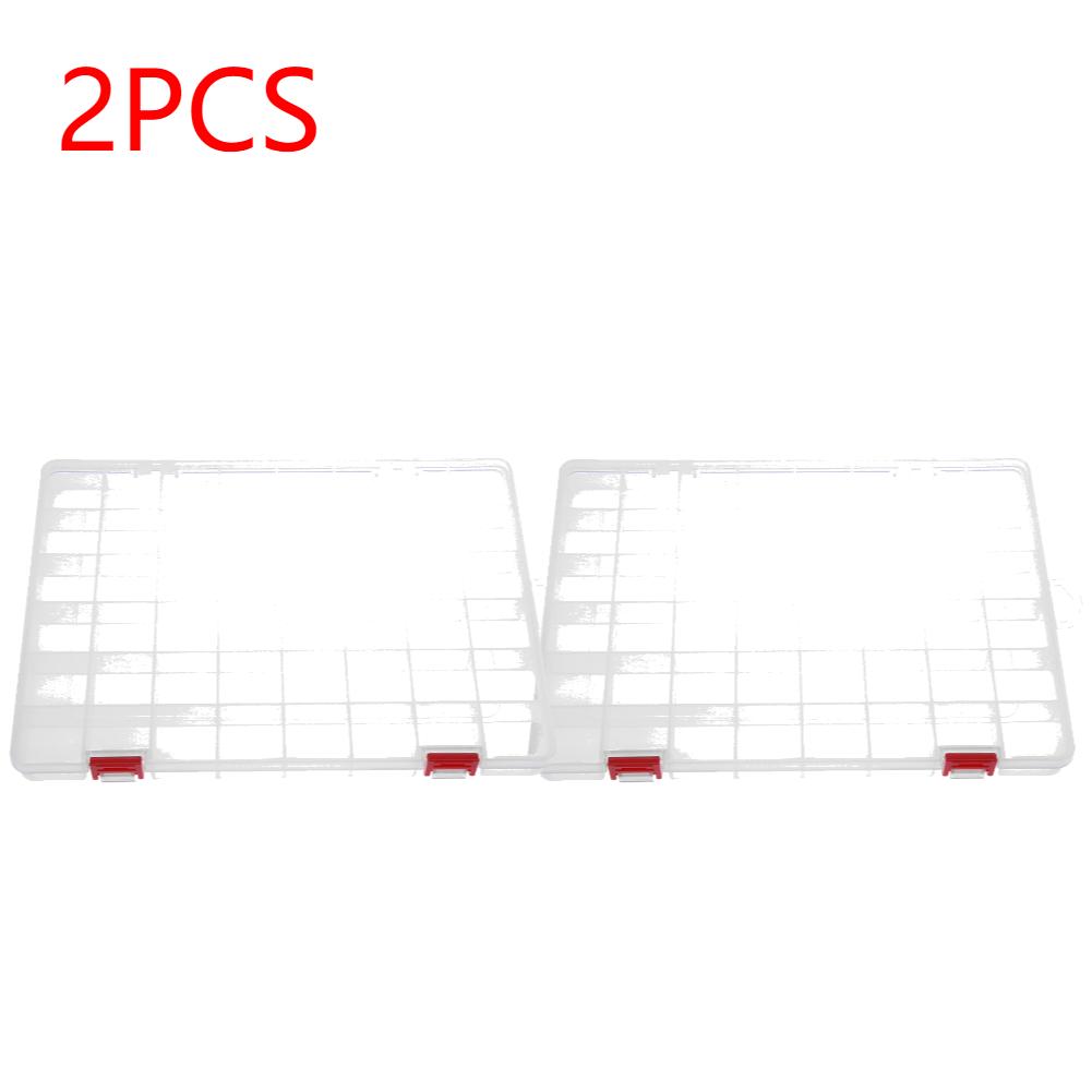 Transparent 48 Grids Plastic Fishing Tackle Box Fishing Lures Bait Hooks Storage Box Case Container Organizer Collection Tools