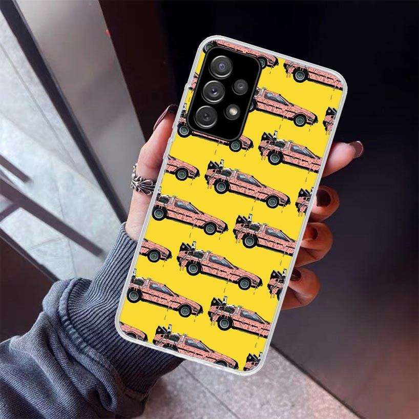 Back To The Future DeLorean Time Machine Phone Case For Samsung Galaxy A17 A57 A37 A16 A26 A36 A56 A15 A25 A35 A55 A14 A13 A54 A