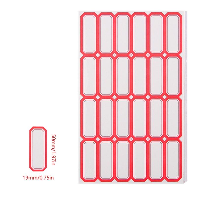 50 Sheets Writeable Labels Sticker Small Blank Sticker for Envelopes File Folders Jars Boxes School Office Kitchen