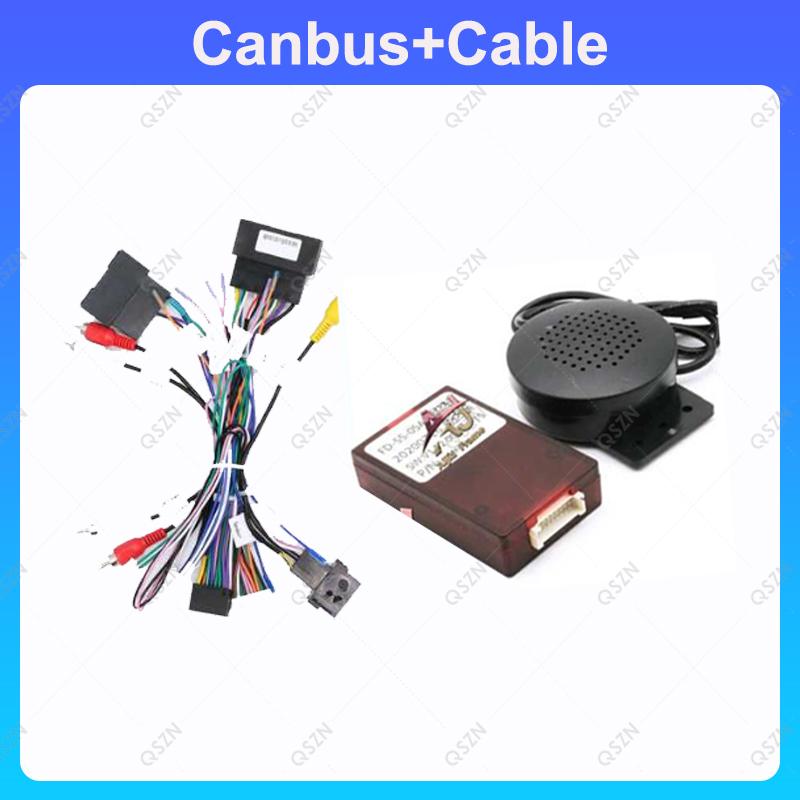 Car 16 pin Audio Wiring Harness With Canbus Box For Ford Fiesta Ecosport Focus Edge RANGER Mondeo Taurus Kuga Transit Figo