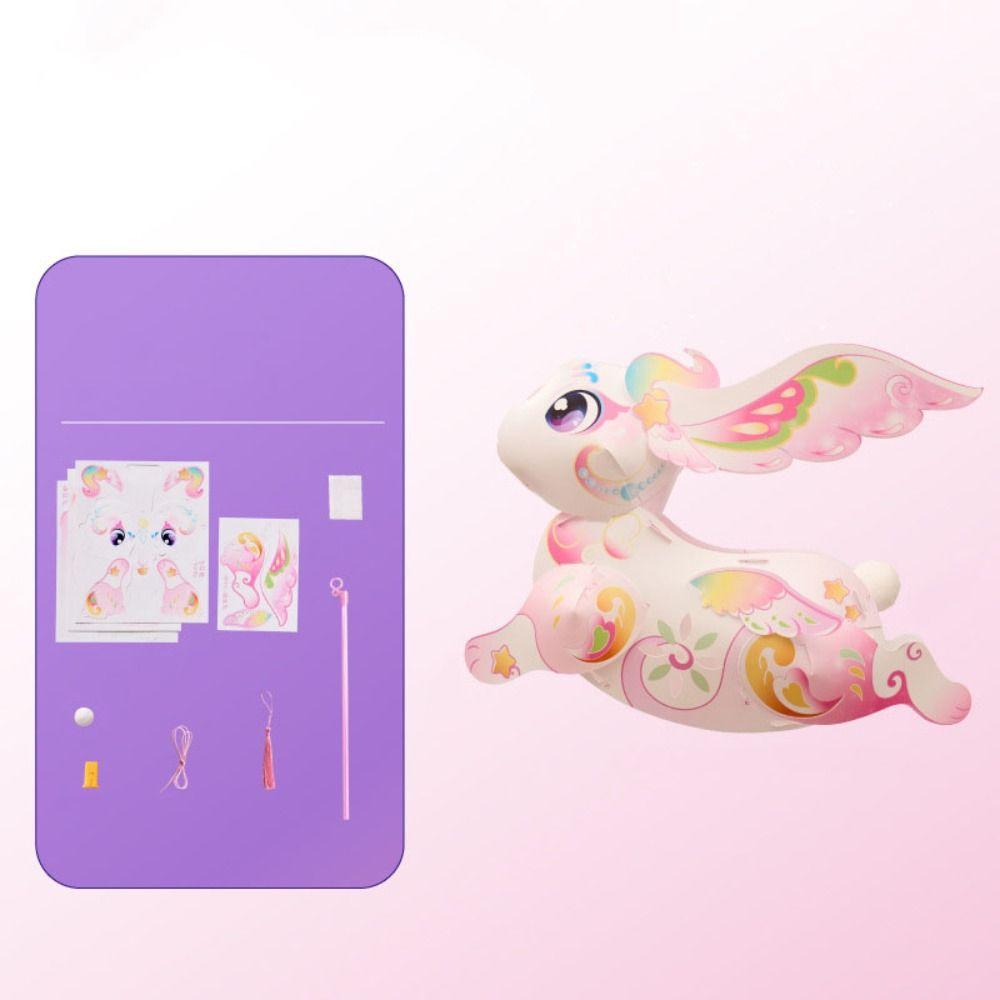 Flying Rabbit Rabbit Lantern Handmade Traditional Craft Lantern Mid-Autumn Festival