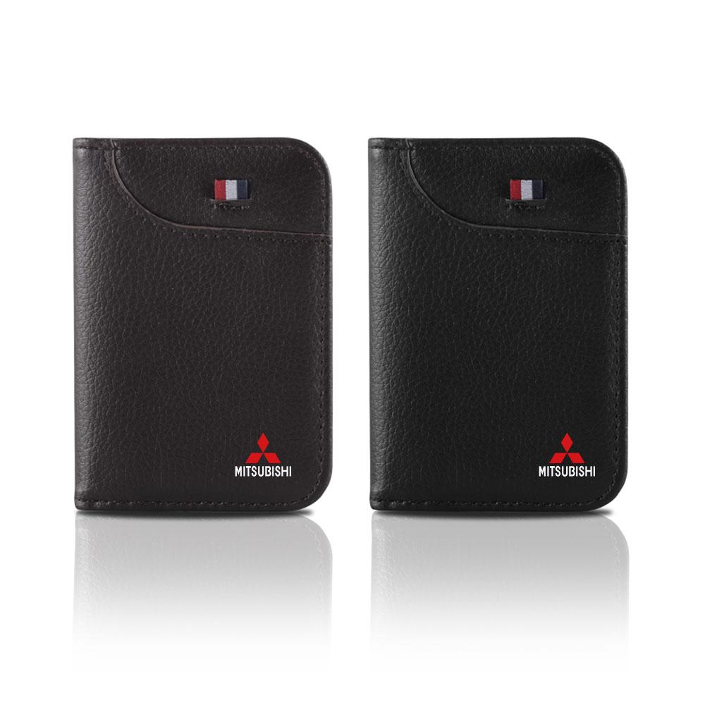 Car Driving Document Bag ID Passport Card Wallet Card Pouch PU Leather for Mitsubishi Asx Lancer 10 Outlander 3 L200 Xpander