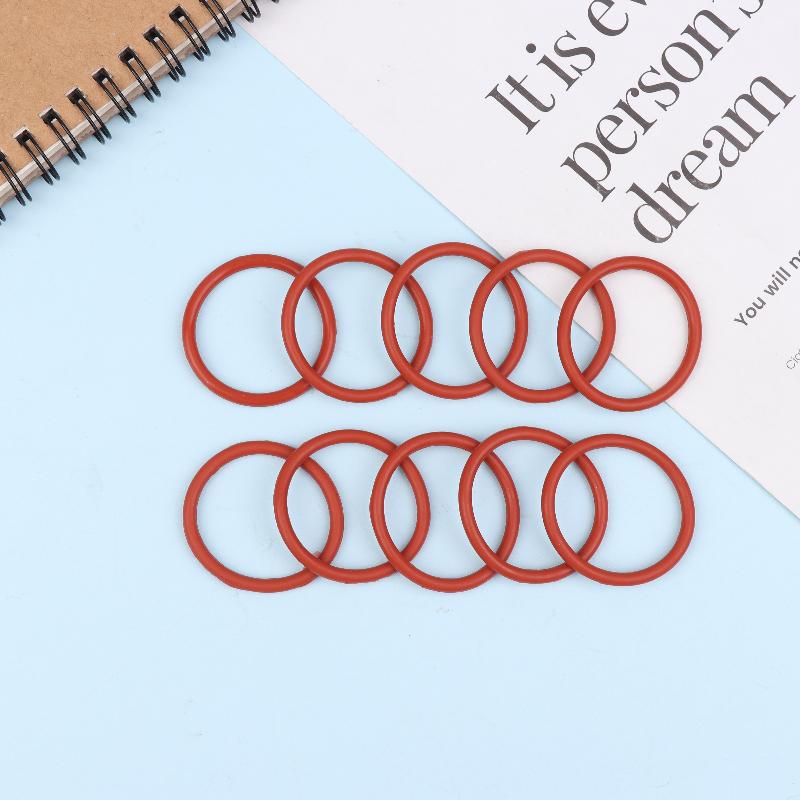 10 Stück Silikon-O-Ring für Kaffee 43,6*35*4,3 mm O-Ring VMQ Dichtung Dichtungsdicke 4,3 mm O-Ring Rotes Gummi