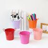 Jijijing Creative Iron Pen Holder, Rustic Desk Organizer for Office, Metal Pencil Cup Makeup Brushes, Small Storage Bucket Office And Home Use