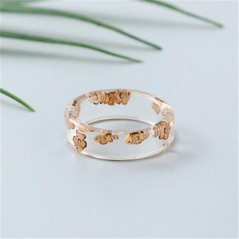 

Подвески из смолы, маленькое детское кольцо, красочное круглое кольцо с принтом бабочки, женское ювелирное изделие для свадебной вечеринки, подарок Anillos для друзей