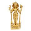 Golden Brass Lord Vishnu Idol With Sheshnag On Lotus Base, Pooja Room -13 Inch