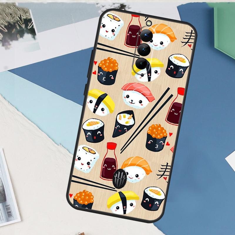 Sushi-Essen für Nubia Red Magic 10 Pro Plus 6 7 Pro 6S 7S 5G 6R Hülle für RedMagic 8S 9S 8 9 Pro Plus
