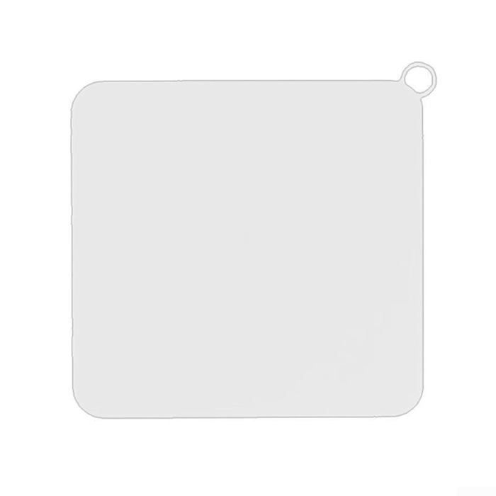 Bouchon de vidange sol silicone gris 15 x 15 cm — étanche, anti‑odeurs, antidérapant
