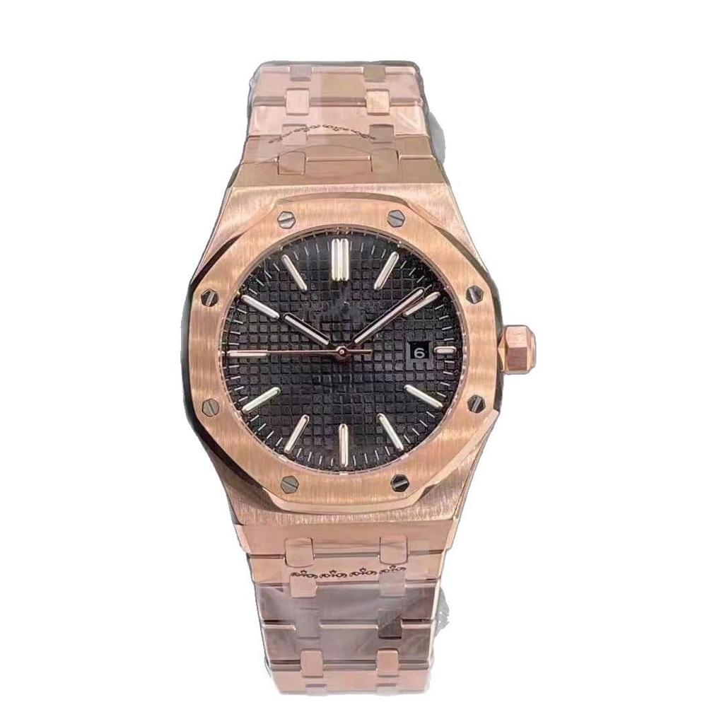 Luxuriöse glänzende Herren-Mechanikuhr mit Stahlband - Klassische High-End-Mode von Dai Shika