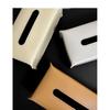 New Woven Tissue Box Leather Napkin Case Luxury Paper Cover Car Living Tissue Paper Holder Desktop Home Tabletop Decoration