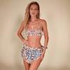 New Arrival Beach Summer Sexy Nightclub Party Colorful Geometric Pattern Hoop Sequin Bustier Chain Top Chainmail Body Chain Set